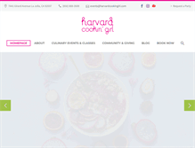 Tablet Screenshot of harvardcookingirl.com